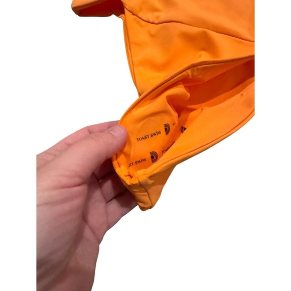 Toast Swim X Free People Signature Banded Waist Bikini Bottom Nectarine Small - Picture 5 of 7